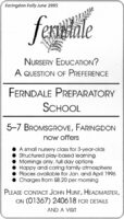 Bromsgrove Nursery Advert 1995
