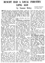 Buscot Faringdonadvertiser 17 08 1962