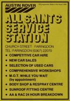Church St Allsaints Advert 1984