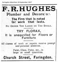 Church St Hughes Advert 1927