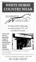 Cornmarket Whitehorse Advert 1999