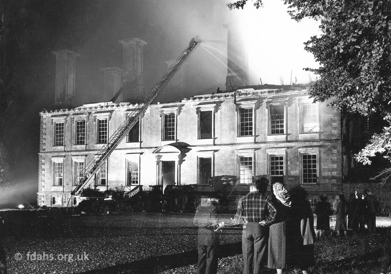 Fire Coleshill House 1952