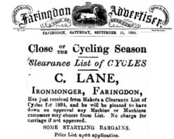 Lane Advert 1894