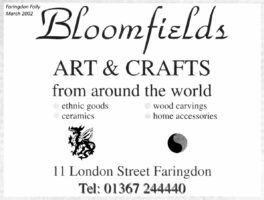 London St Bloomfields Advert 2002