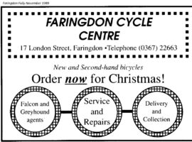 London St Cycle Advert 1989