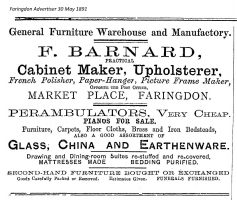 Market Pl Barnard Advert 1891