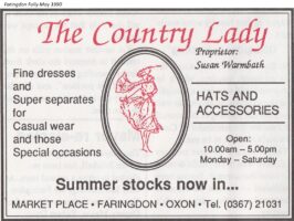 Market Pl Country Lady Advert 1990