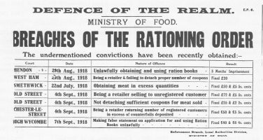 Rationing Order 1914