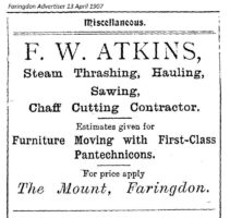 Stanford Rd Atkins Advert 1907